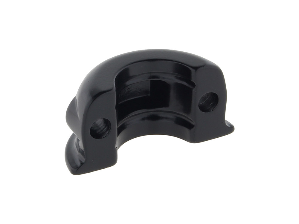 Rollies Speed Shop Handlebar Control Clamp – Black. Fits Left or Right Hand. Fits Softail 1996-2014, Dyna 1996-2017, Touring 1996-2007 & Sportster 1996-2003.