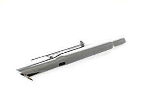 Rollies Speed Shop Universal Shorty Style Slash Cut Muffler – Chrome. 1-3/4in. Inlet Rollies Speed Shop Universal Shorty Style Slash Cut Muffler – Chrome. 1-3/4in. Inlet