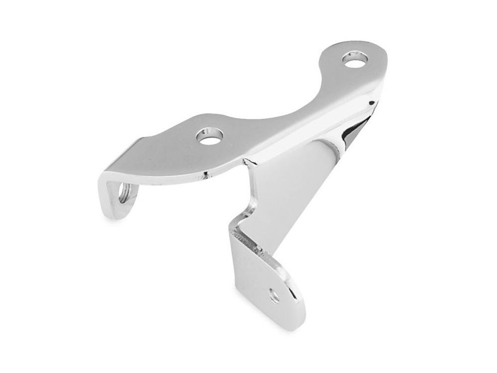 Rollies Speed Shop Clutch Cable Bracket – Chrome. Fits Big Twin 1965-Early 1979.