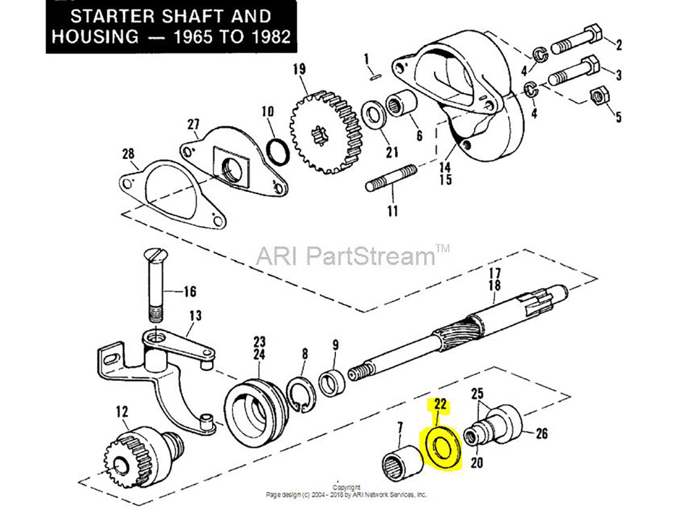 Rollies Speed Shop Starter Thrust Washer. Fits Big Twin 1965-1988 & Sportster 1967-1980.