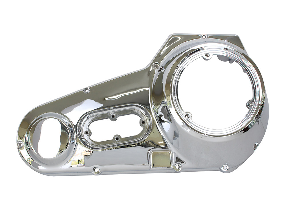 Rollies Speed Shop Outer Primary Cover – Chrome. Fits 4Spd FX 1965-1986 & Softail 1984-1988.