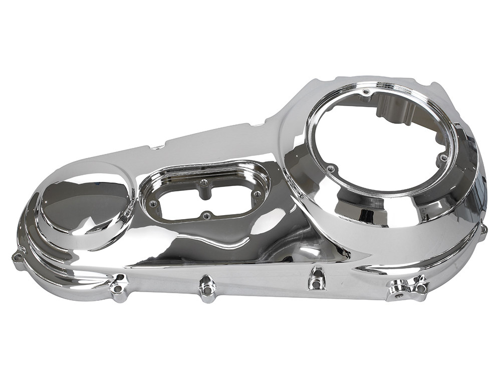 Rollies Speed Shop Outer Primary Cover – Chrome. Fits Softail 1989-1993 & Dyna 1991-1993.