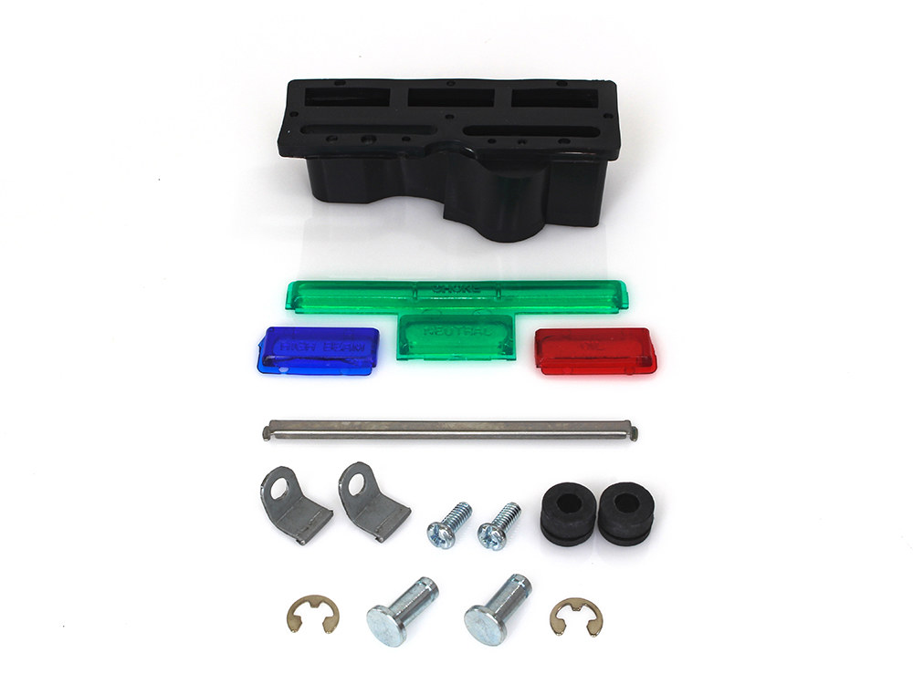 Rollies Speed Shop Fat Bob Style Cast Dash Lens Kit. Fits Big Twin 1966-95.