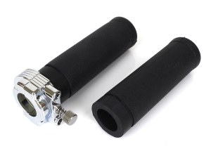 Rollies Speed Shop Handgrips & Throttle Assembly. Fits Dual Cables. Rollies Speed Shop Handgrips & Throttle Assembly. Fits Dual Cables.