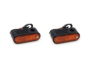 Rollies Speed Shop Doss Marker Turn Signal with Amber Lens & 5/16in. Mounting Hole – Gloss Black. Rollies Speed Shop Doss Marker Turn Signal with Amber Lens & 5/16in. Mounting Hole – Gloss Black.