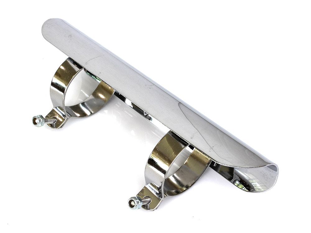 Rollies Speed Shop 7in. Universal Exhaust Heatshield – Chrome.
