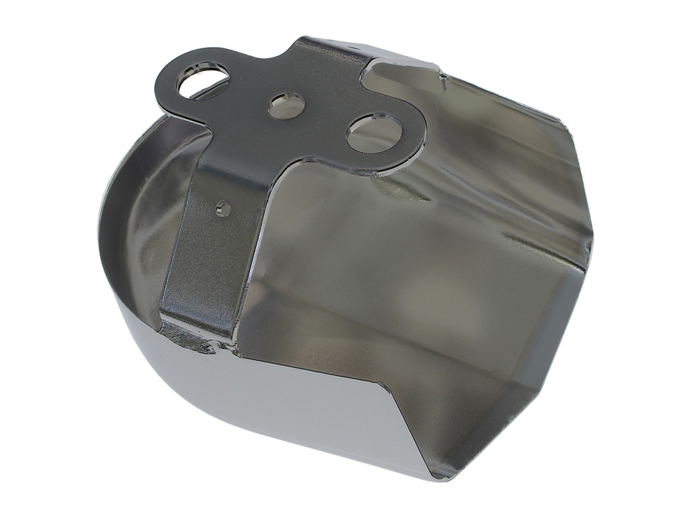 Rollies Speed Shop Horn Cover – Chrome. Fits Softail 1993-2017, Dyna 1993-2017, Touring 1993-2016 & Sportster 1993-2021.