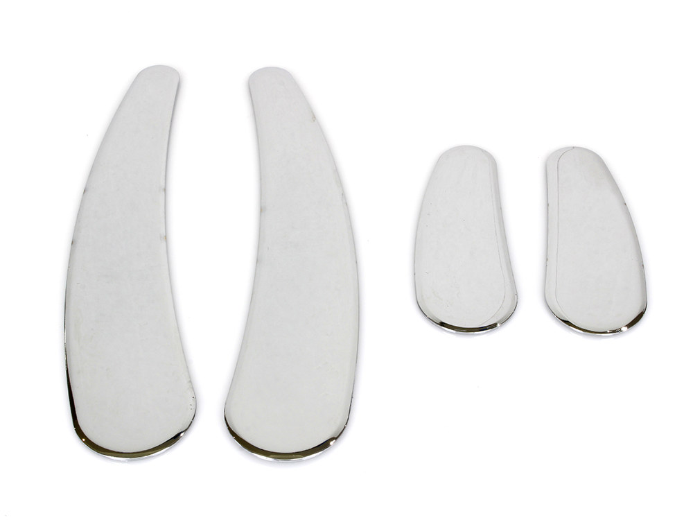 Rollies Speed Shop Frame Inserts – Chrome. Fits Softail 1986-2006.