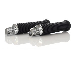 Rollies Speed Shop Extended Footpegs with Black Rubber & Male Mount. Rollies Speed Shop Extended Footpegs with Black Rubber & Male Mount.