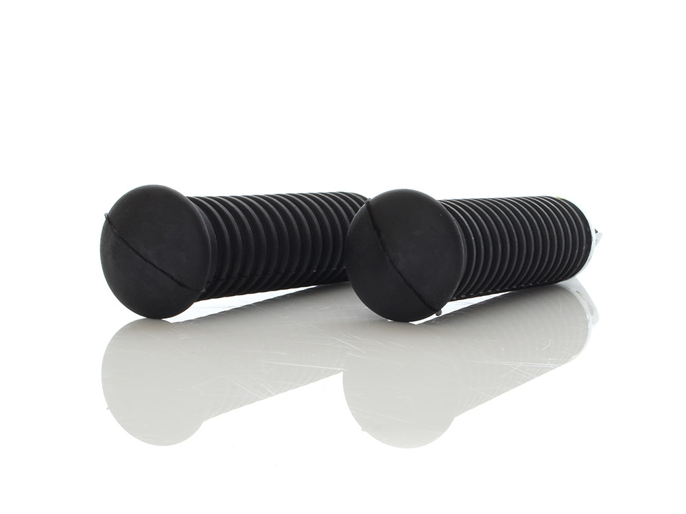 Rollies Speed Shop Footpegs with Black Rubber & Male Mount.