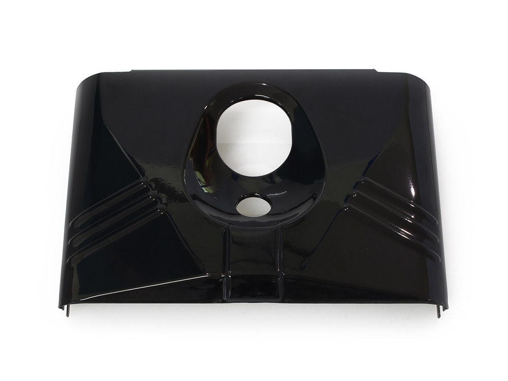 Rollies Speed Shop Headlight Tins – Gloss Black. Fits FL Softail 1986-2017.