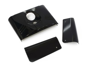 Rollies Speed Shop Headlight Tins – Gloss Black. Fits FL Softail 1986-2017. Rollies Speed Shop Headlight Tins – Gloss Black. Fits FL Softail 1986-2017.