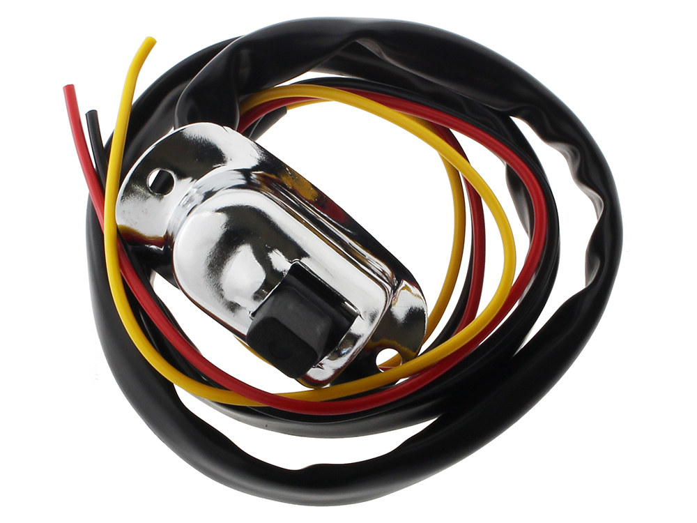 Rollies Speed Shop Headlight High / Low Switch – Chrome. Fits any 1in. Handlebar.