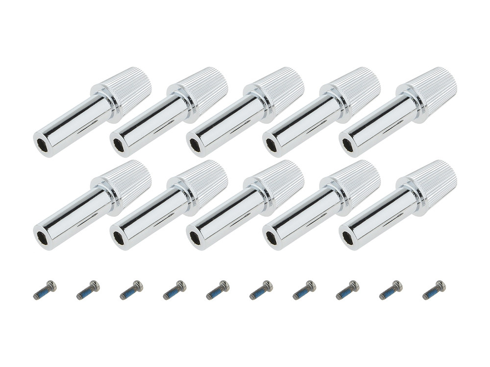 Rollies Speed Shop Speedometer Trip Knob – Chrome – Pack 10. Fits Softail 1990-1995.