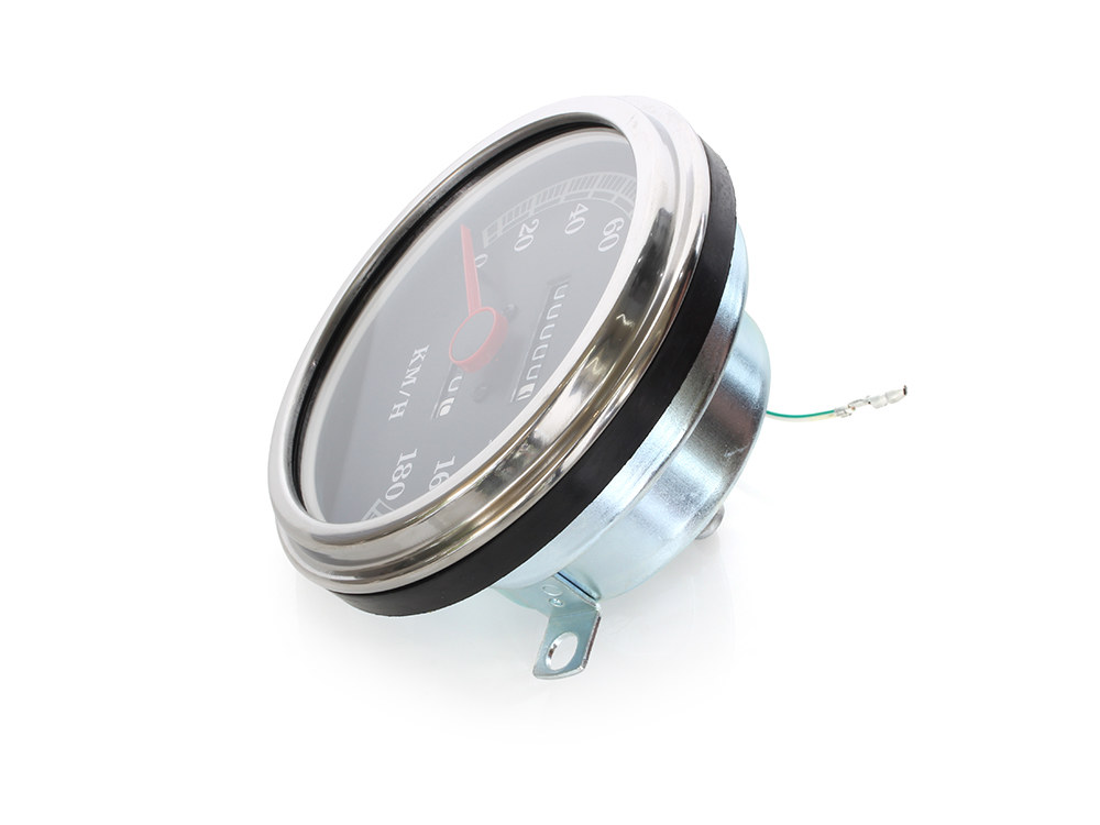 Rollies Speed Shop 5in. KPH Speedometer. Fits Softail 1991-1995.