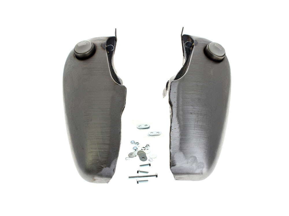 Rollies Speed Shop 3.5 Gallon Fuel Tank with provision for OEM Cam-Style Fuel Caps. Fits Big Twin 1936-Early 1984.