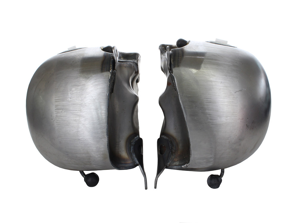 Rollies Speed Shop 5 Gallon Fuel Tank with provision for OEM Cam-Style Fuel Caps. Fits Big Twin 1936-Early 1984.