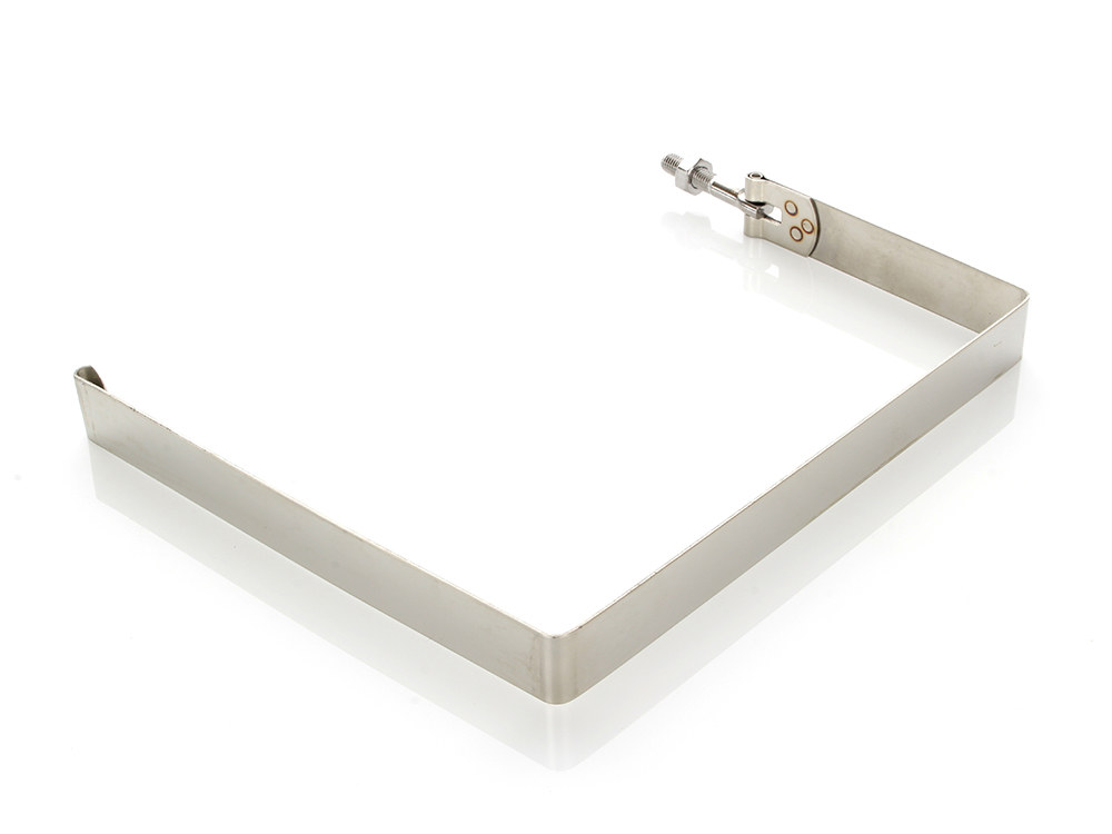 Rollies Speed Shop Battery Strap – Chrome. Fits FX 1973-1986 & Sportster 1982-1997.