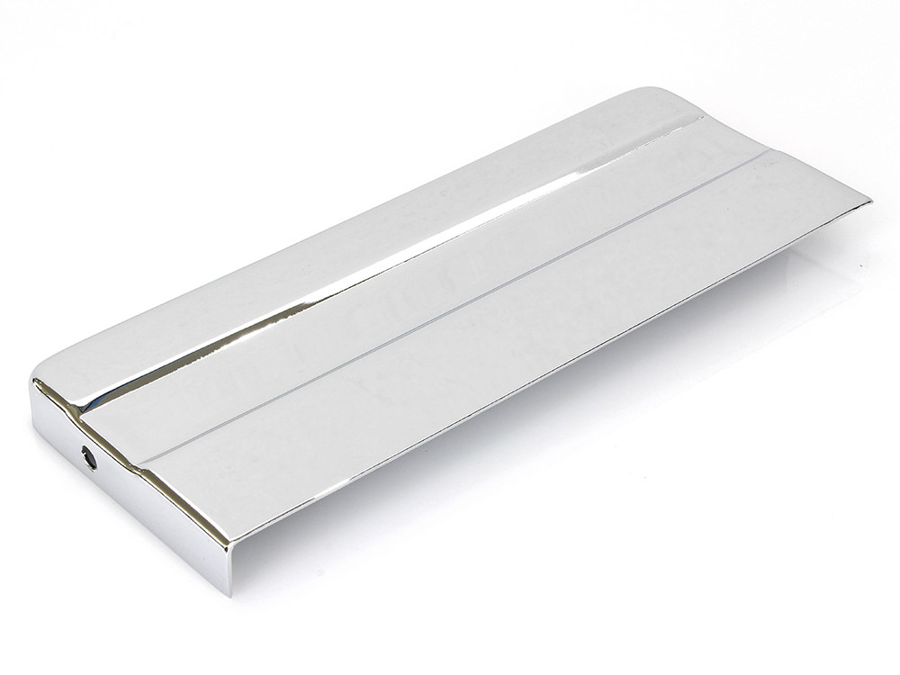 Rollies Speed Shop Battery Top Cover – Chrome. Fits FX 1973-1986 & Sportster 1982-1996.
