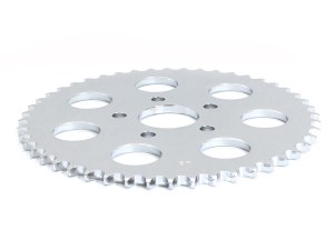 Rollies Speed Shop 48 Tooth, Flat Steel Rear Chain Sprocket – Chrome. Fits Big Twin 1973-1999 & Sportster 1979-1999. Rollies Speed Shop 48 Tooth, Flat Steel Rear Chain Sprocket – Chrome. Fits Big Twin 1973-1999 & Sportster 1979-1999.