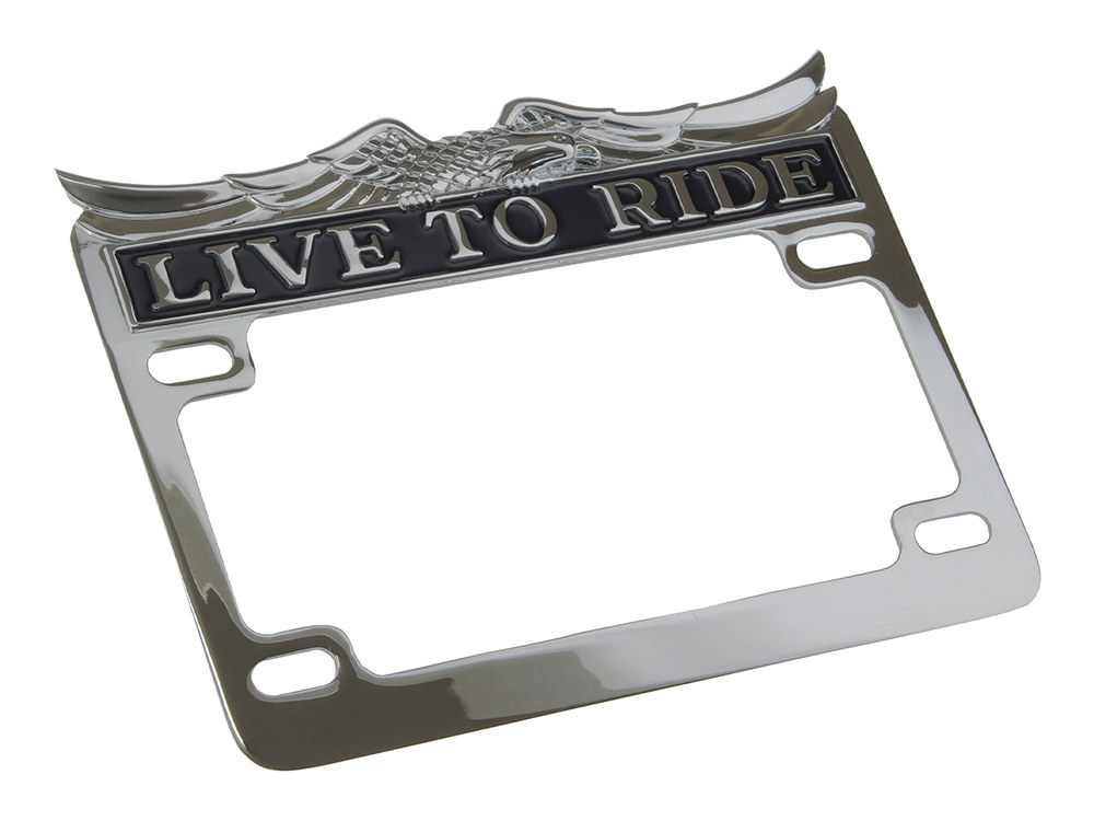 Rollies Speed Shop Live-to-Ride Number Plate Frame – Chrome.