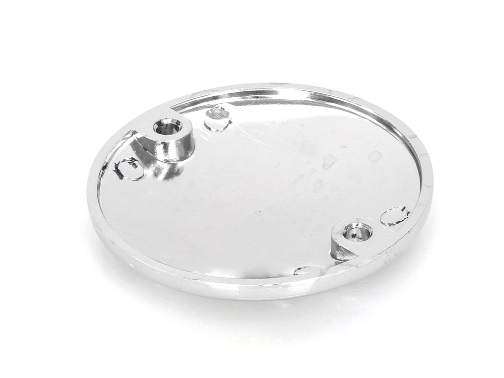 Rollies Speed Shop Live to Ride Points Cover – Chrome & Gold. Fits Big Twin 1970-1999.