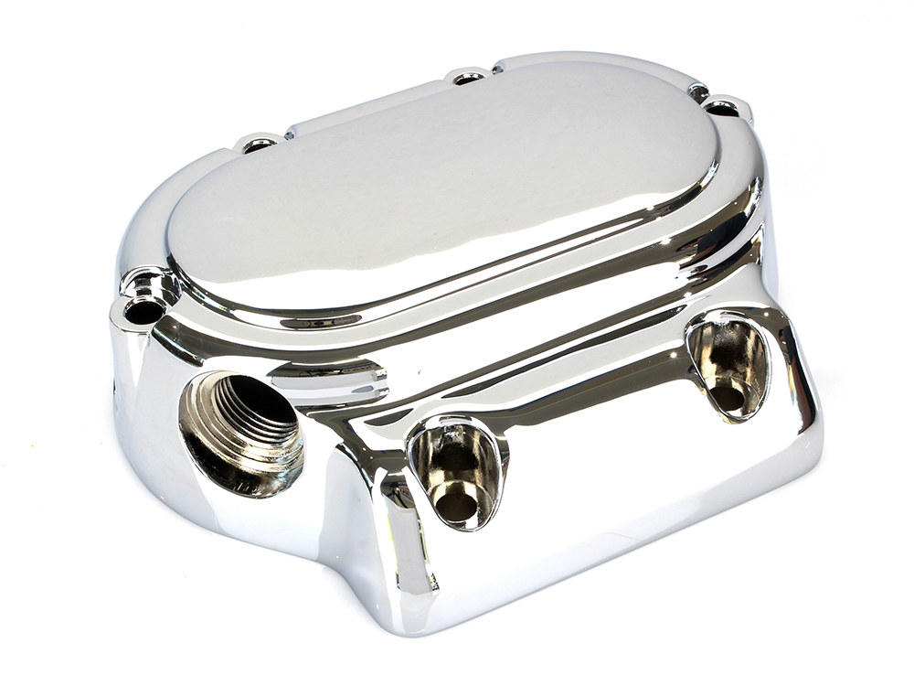 Rollies Speed Shop Clutch Cover – Chrome. Fits 5Spd Softail 1987-2006, Dyna 1991-2005 & Touring 1987-2006.