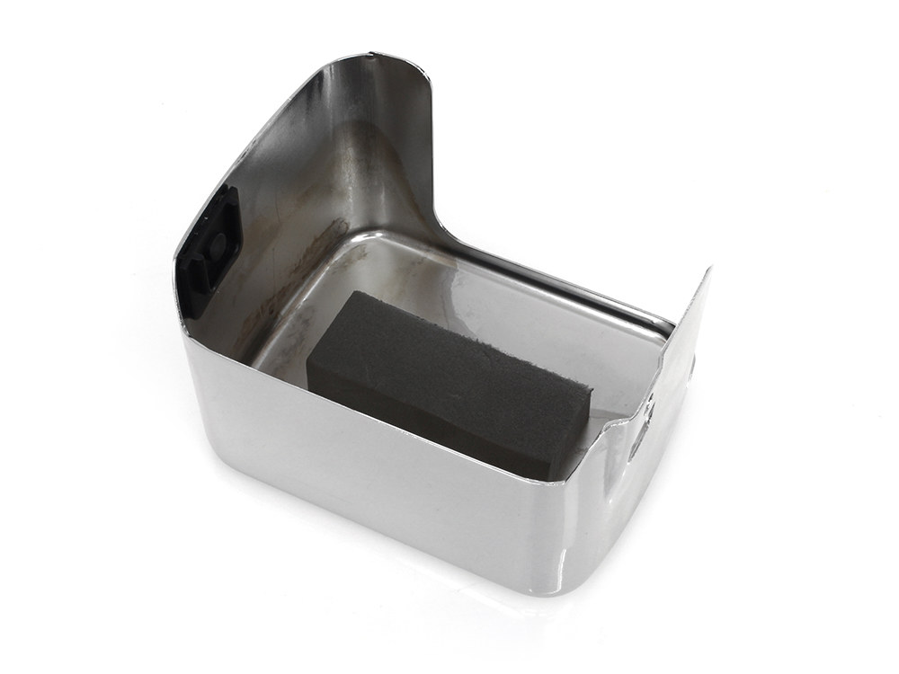 Rollies Speed Shop Coil Cover – Chrome. Fits Carbureted Softail Models 2000-2006.