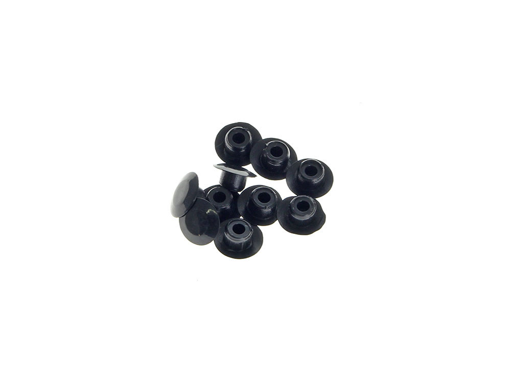 Rollies Speed Shop 5/16in. (8mm) Hole Plugs – Black. Sold as a Pack of 10.