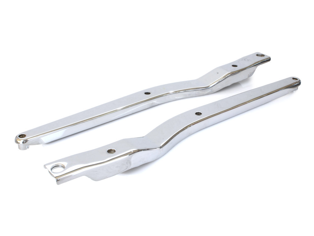 Rollies Speed Shop Rear Fender Struts – Chrome. Fits 4Spd FX 1972-1985 without oem turnsignal holes.