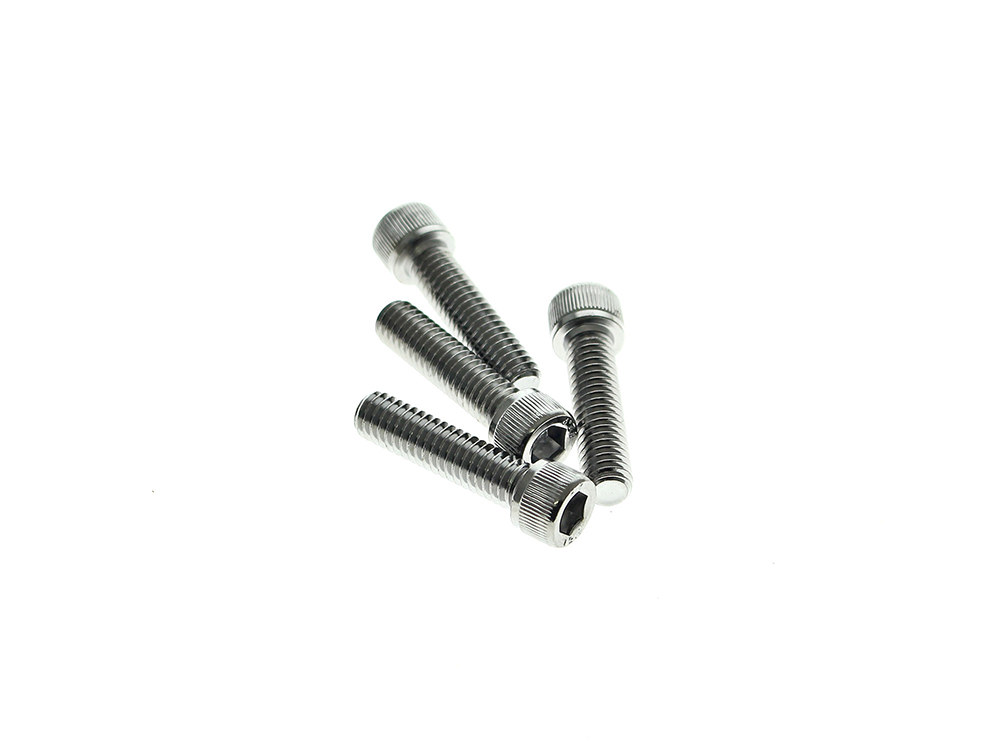 Rollies Speed Shop Handlebar Top Clamp Hardware with 5/16-18 x 1-1/4in. Socket Head Bolts – Chrome.