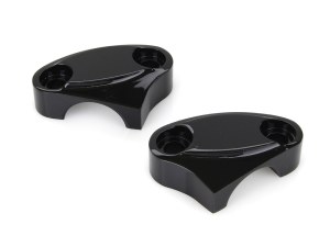 Rollies Speed Shop 2 Piece Handle Bar Top Riser Clamps – Black. Rollies Speed Shop 2 Piece Handle Bar Top Riser Clamps – Black.