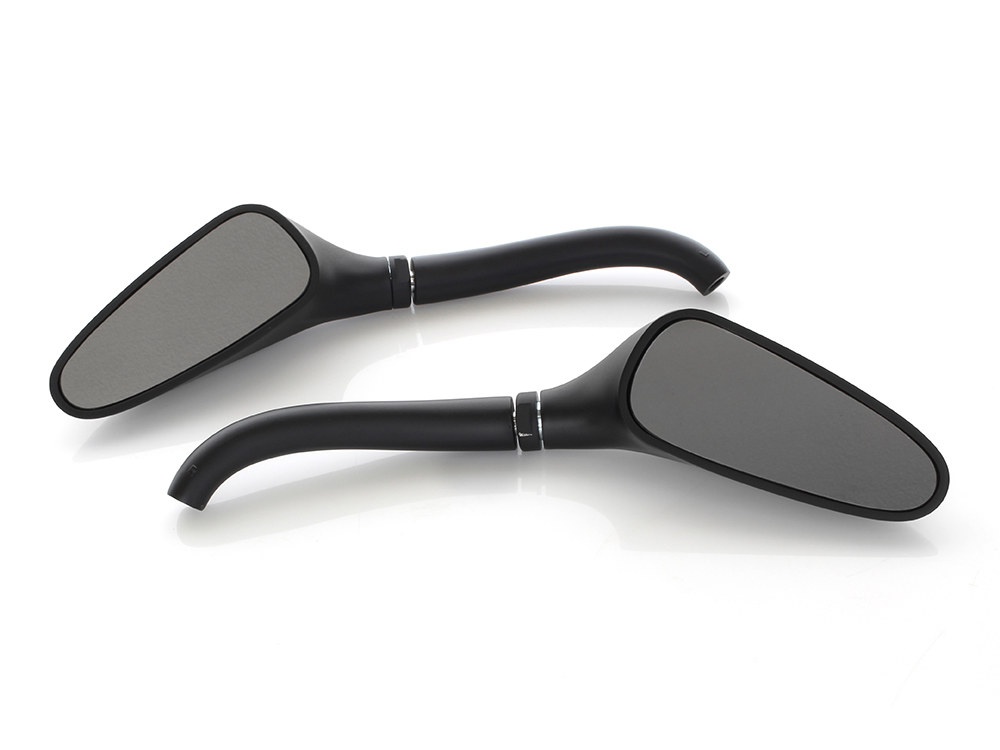 Rollies Speed Shop 3D Contour Mirrors – Black.