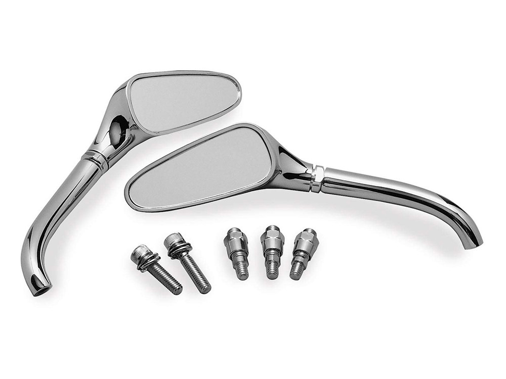 Rollies Speed Shop 3D Contour Mirrors – Chrome.
