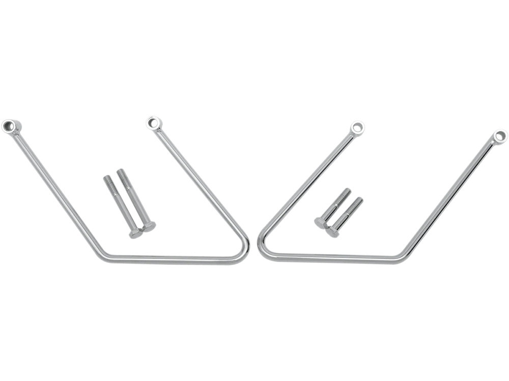 Rollies Speed Shop Saddlebag Supports – Chrome. Fits Softail 2000-2017 non 200 Tyre Models