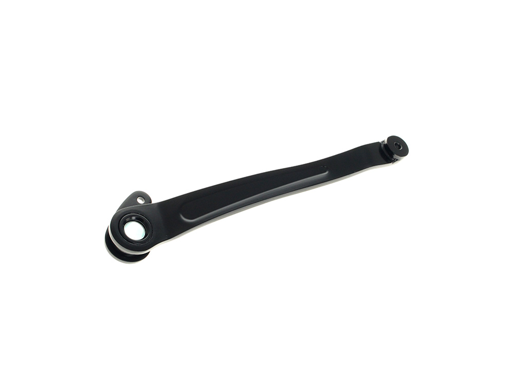 Rollies Speed Shop Brake Arm – Black. Fits Softail 2018up with Stock Style Forward Controls. Accepts Traditional HD Style Shift Peg.