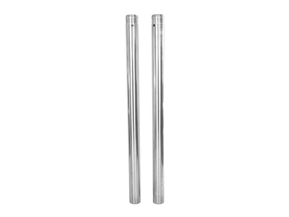 Rollies Speed Shop Hard Chrome Fork Tubes. +4in. Oversize. Fits 39mm Narrow Glide Front End 2004-2021