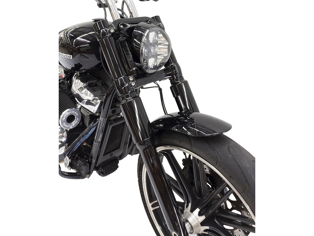 Rollies Speed Shop Six Piece Fork Cover Set – Black. Fits Breakout 2018up