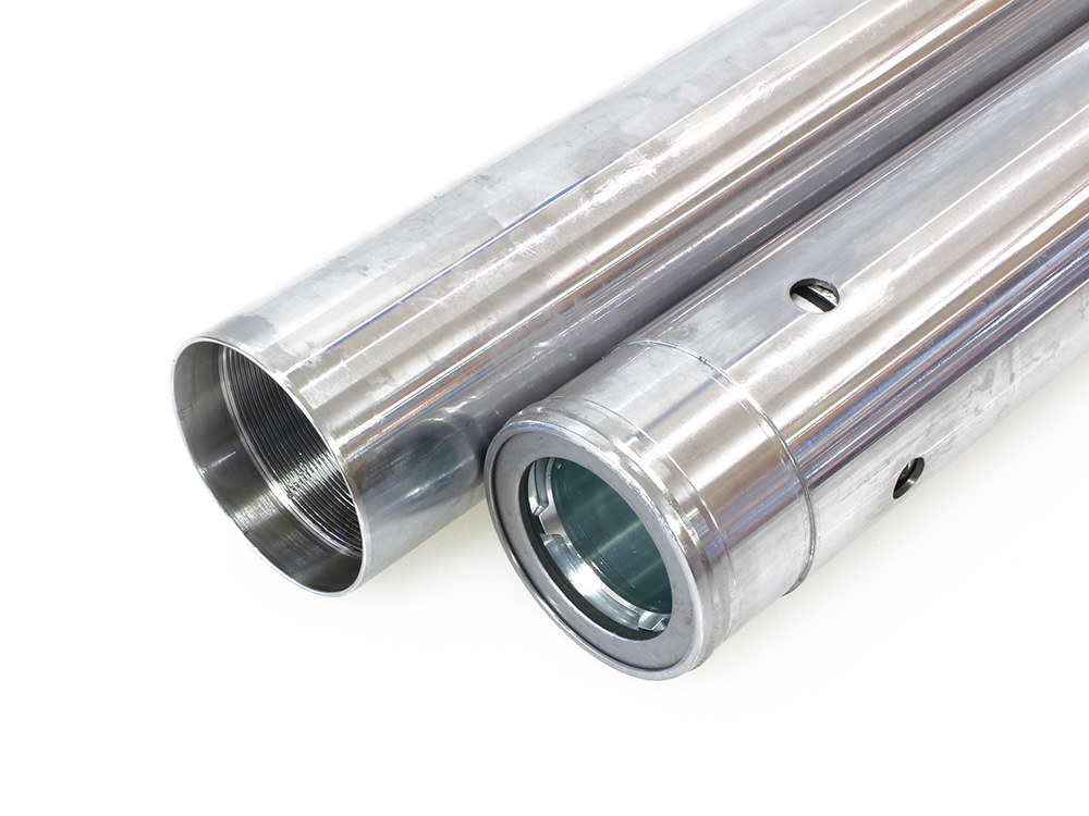 Rollies Speed Shop Hard Chrome Fork Tubes. +2in. Oversize. Fits Softail Models 2018up