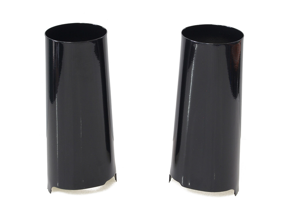 Rollies Speed Shop +2in. Extended Slider Covers – Black. Fits Touring 2014up.