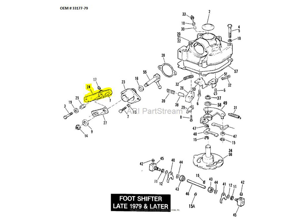 Shift Lever Arm; FL & FXWG%2779-86