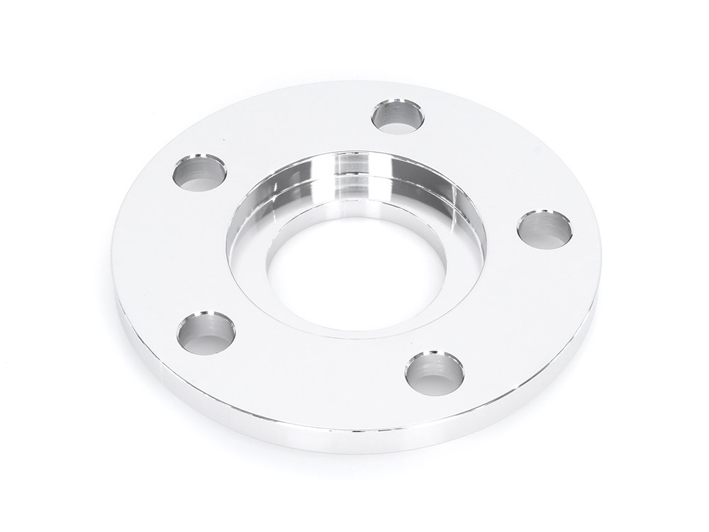 Rollies Speed Shop 5/16in. Pulley Spacer with Lip. Fits H-D 2000up Wheels. Chrome.