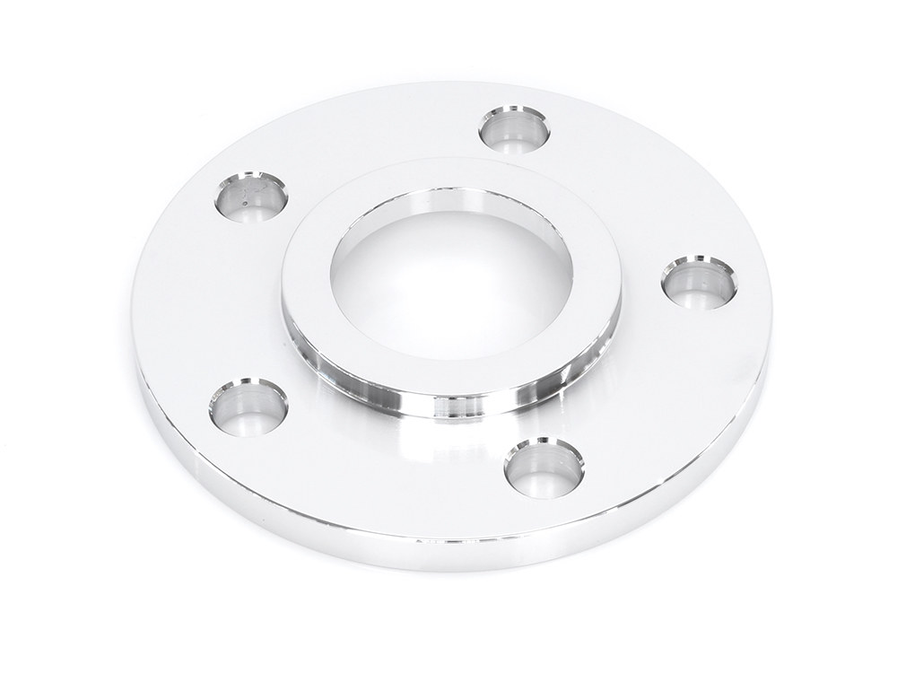 Rollies Speed Shop 5/16in. Pulley Spacer with Lip. Fits H-D 2000up Wheels. Chrome.