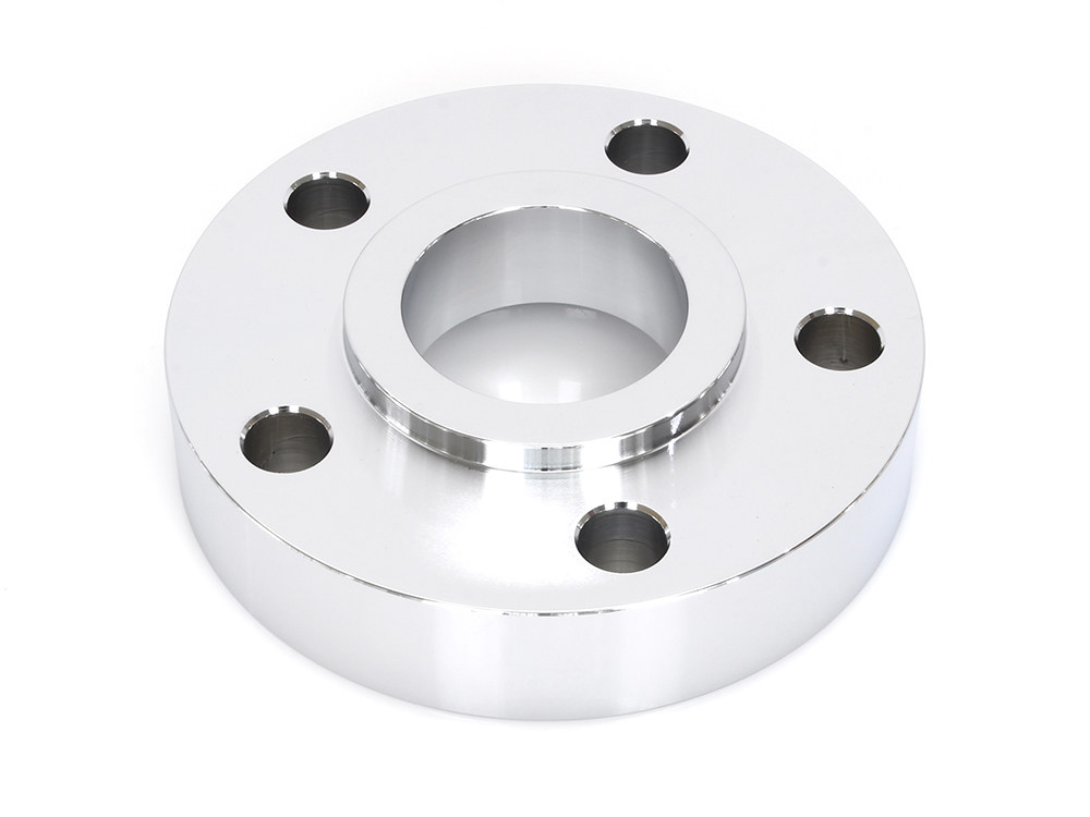 Rollies Speed Shop 7/8in. Pulley Spacer with Lip. Fits H-D 2000up Wheels. Chrome.