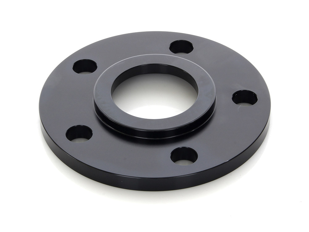 Rollies Speed Shop 5/16in. Pulley Spacer with Lip. Fits H-D 2000up Wheels. Gloss Black.