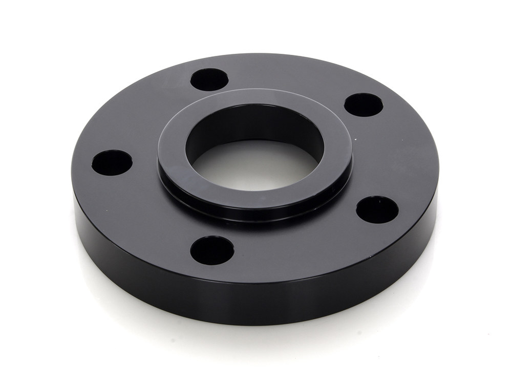 Rollies Speed Shop 5/8in. Pulley Spacer with Lip. Fits H-D 2000up Wheels. Gloss Black.