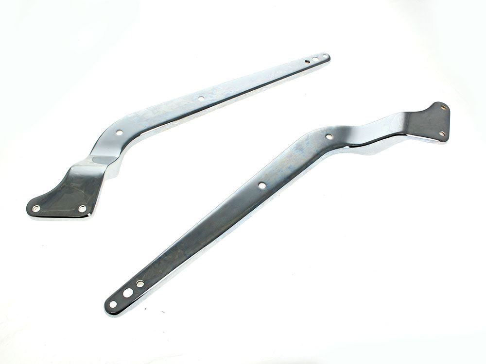 Rollies Speed Shop Rear Fender Struts – Chrome. Fits FX Softail 2000-2005, Fatboy 2000-2006 & Deluxe 2005-2006