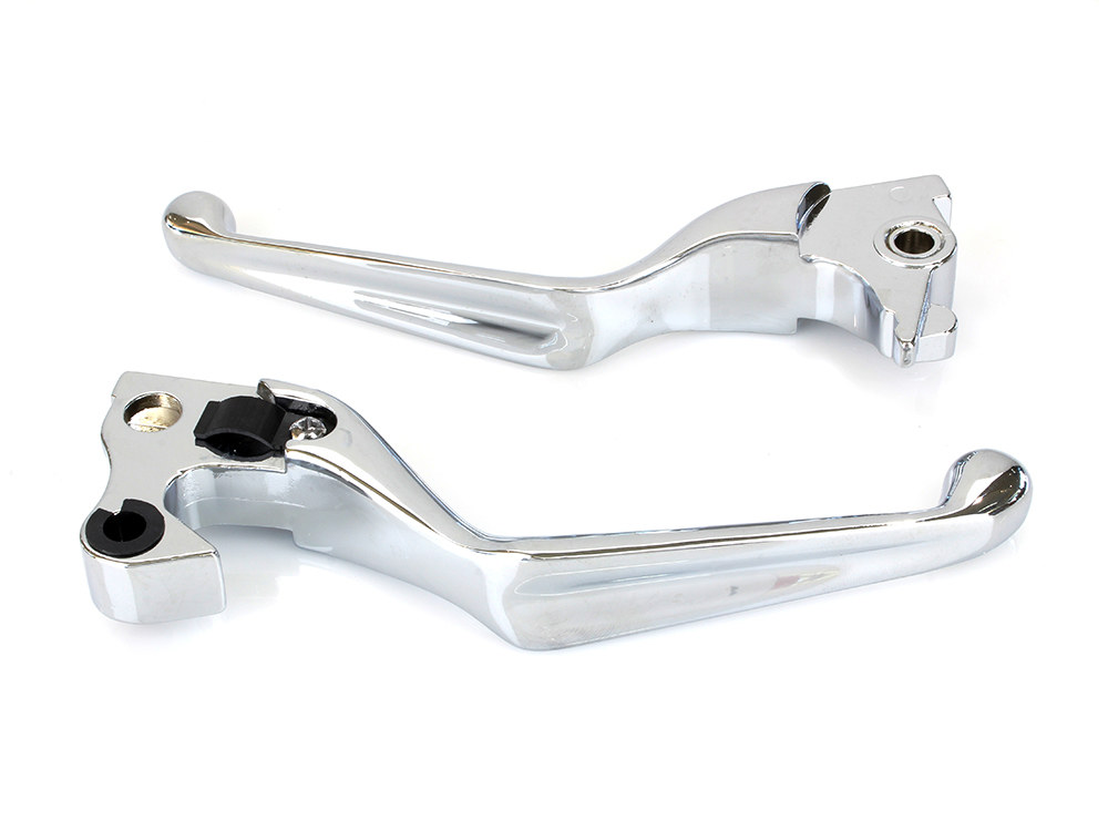 Rollies Speed Shop Hand Levers – Chrome. Fits Sportster 2014-2021