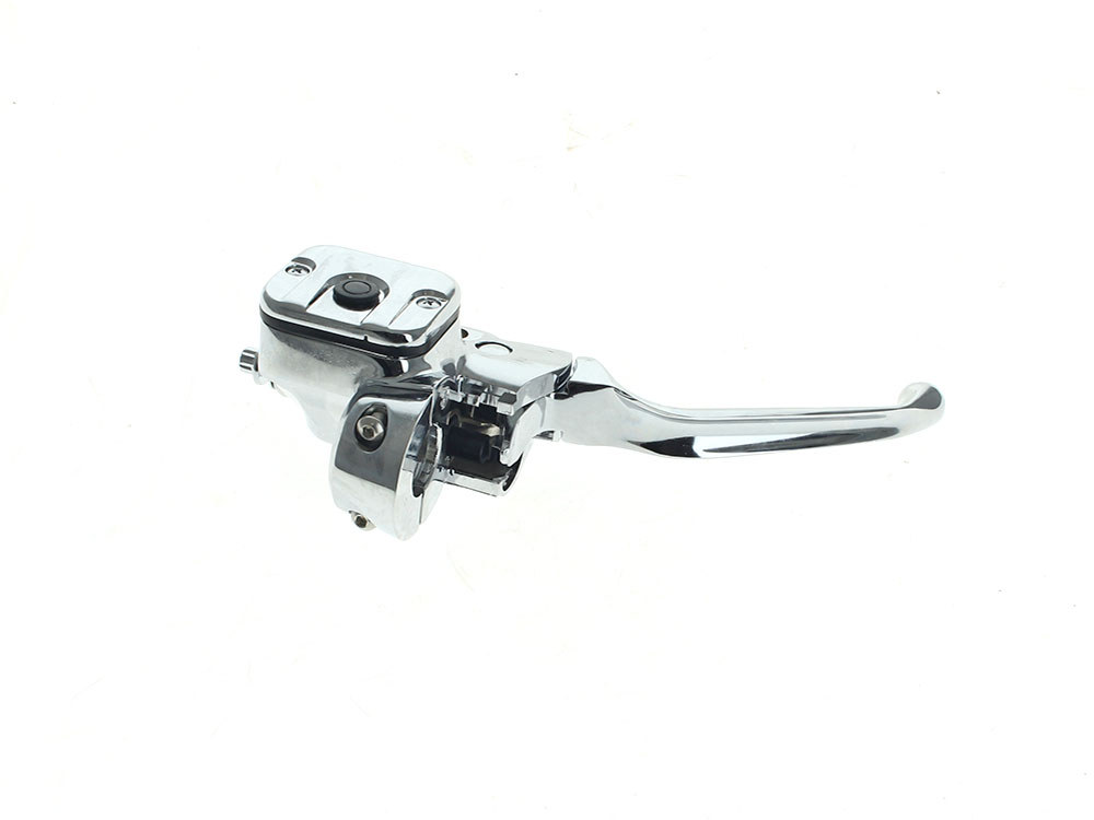Rollies Speed Shop Front Brake Master Cylinder – Chrome. Fits Most Big Twin 1996-2017 & Sportster 1996-2003 with Dual Disc Rotor.