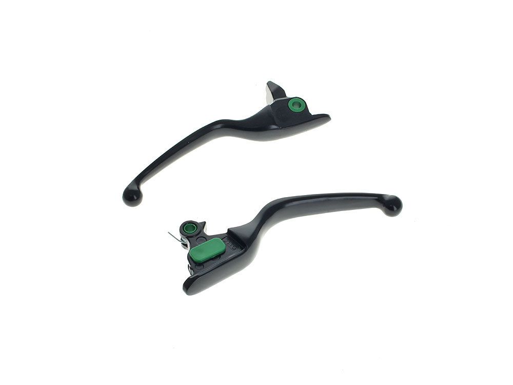 Rollies Speed Shop Hand Levers – Black. Fits Touring Most 2021-2024 with Cable Clutch